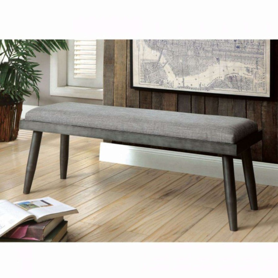 Indoor Benches * | Wholesale Entryway Benches Benzara Vilhelm I Backless Bench