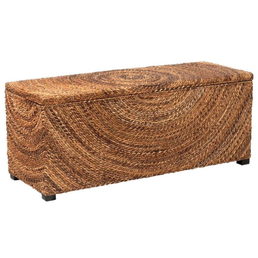 Indoor Benches * | Hot Sale Indoor Storage Benches East At Main Chambers Abaca Bench