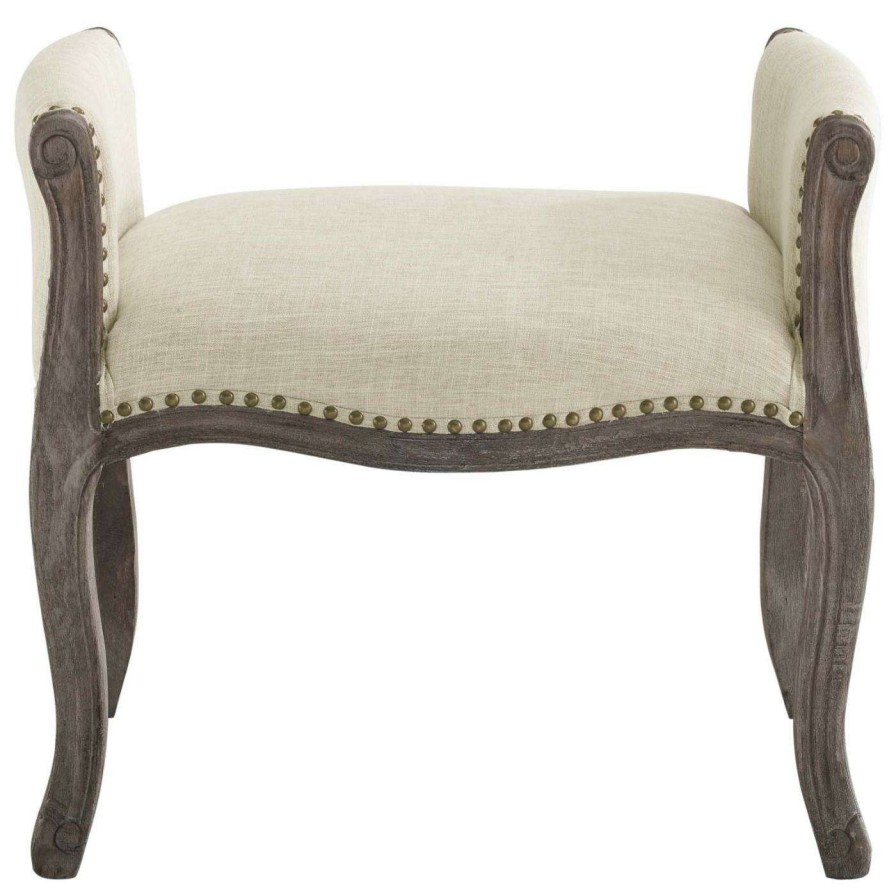 Indoor Benches * | Cheapest Bedroom Benches Modway Avail Vintage French Upholstered Fabric Bench