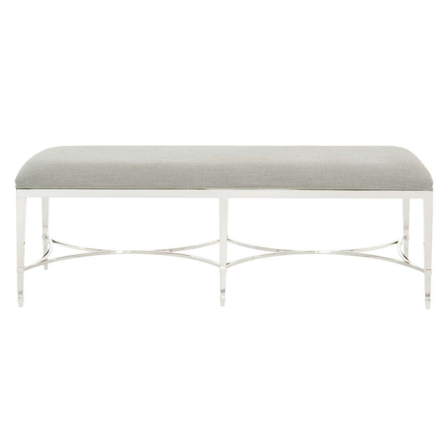 Indoor Benches * | Brand New Bedroom Benches Bernhardt Criteria Metal Bedroom Bench