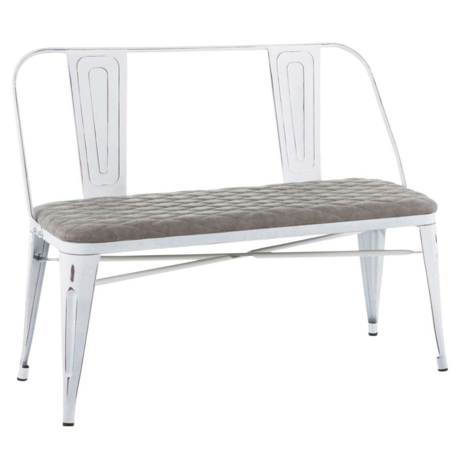 Dining Chairs * | Coupon Kitchen & Dining Benches Lumisource Oregon Upholstered Dining Bench