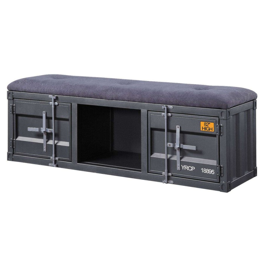 Indoor Benches * | Best Deal Indoor Storage Benches Acme Furniture Cargo Storage Bench