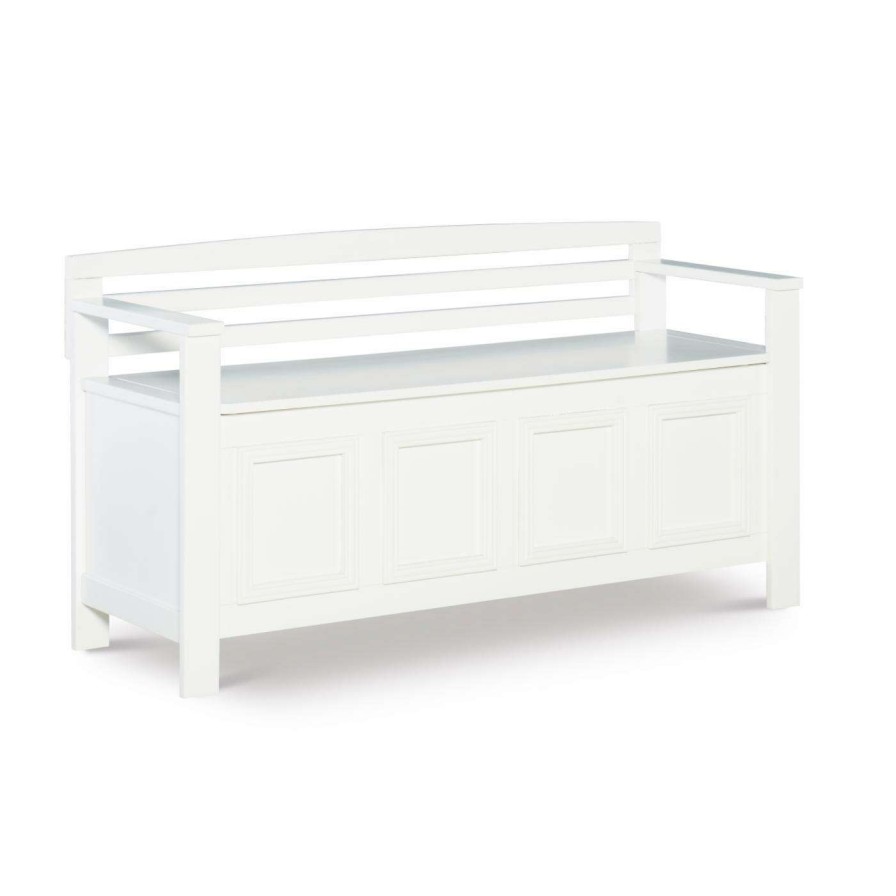 Indoor Benches * | Deals Indoor Storage Benches Linon Laredo Storage Bench