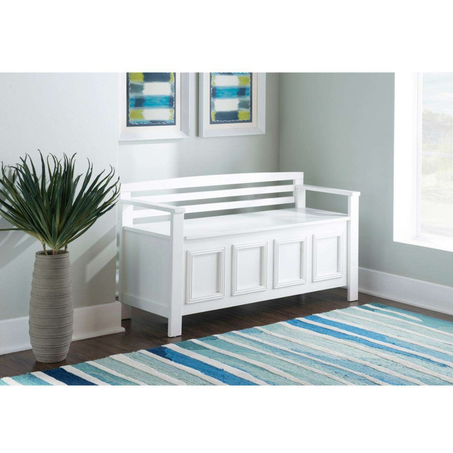 Indoor Benches * | Deals Indoor Storage Benches Linon Laredo Storage Bench