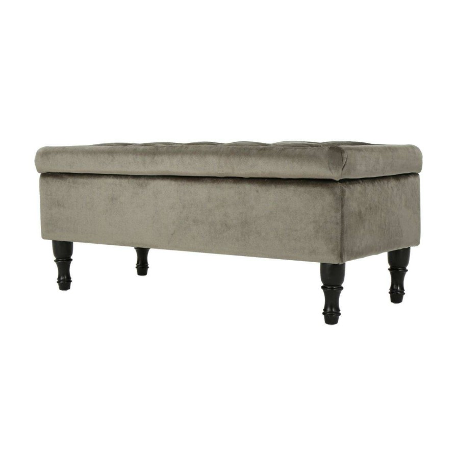 Indoor Benches * | Discount Best Selling Home Indoor Storage Benches Chantelle Tufted Storage Ottoman/Bench