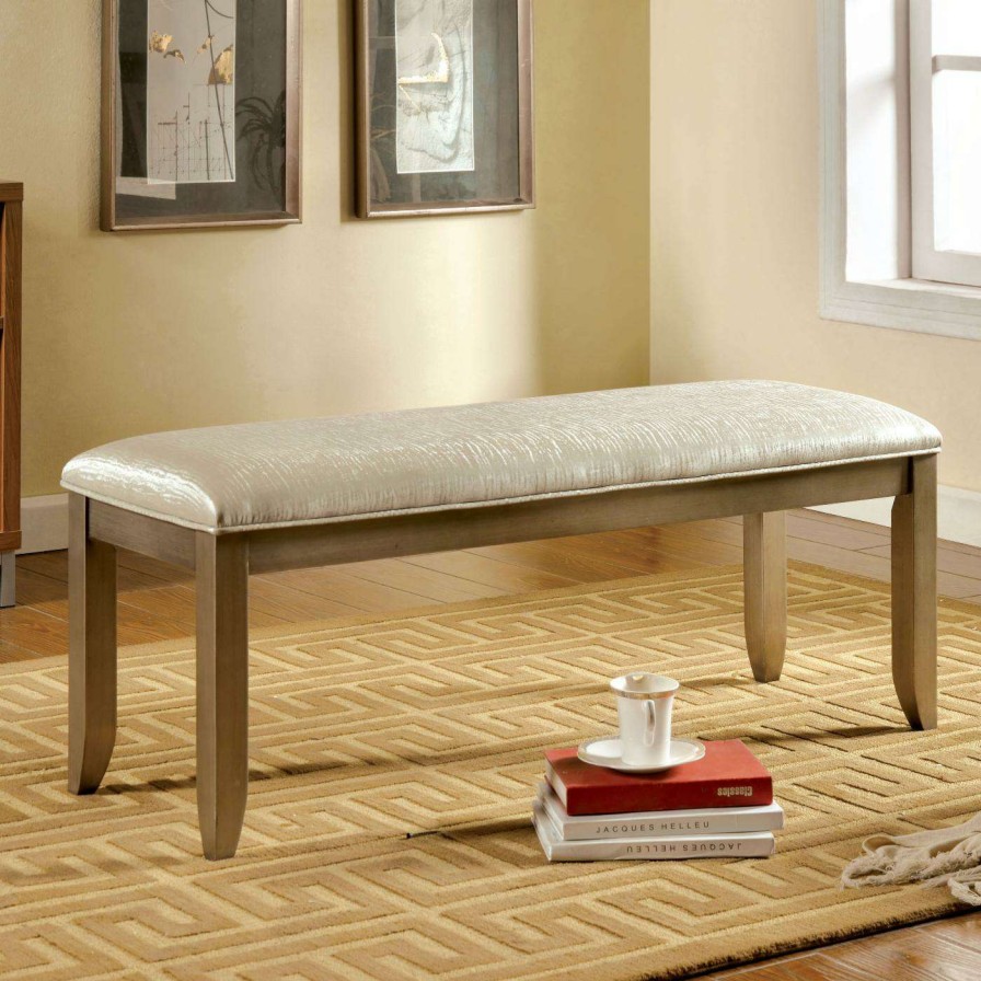 Indoor Benches * | Discount Bedroom Benches Furniture Of America Parker Accent Bench