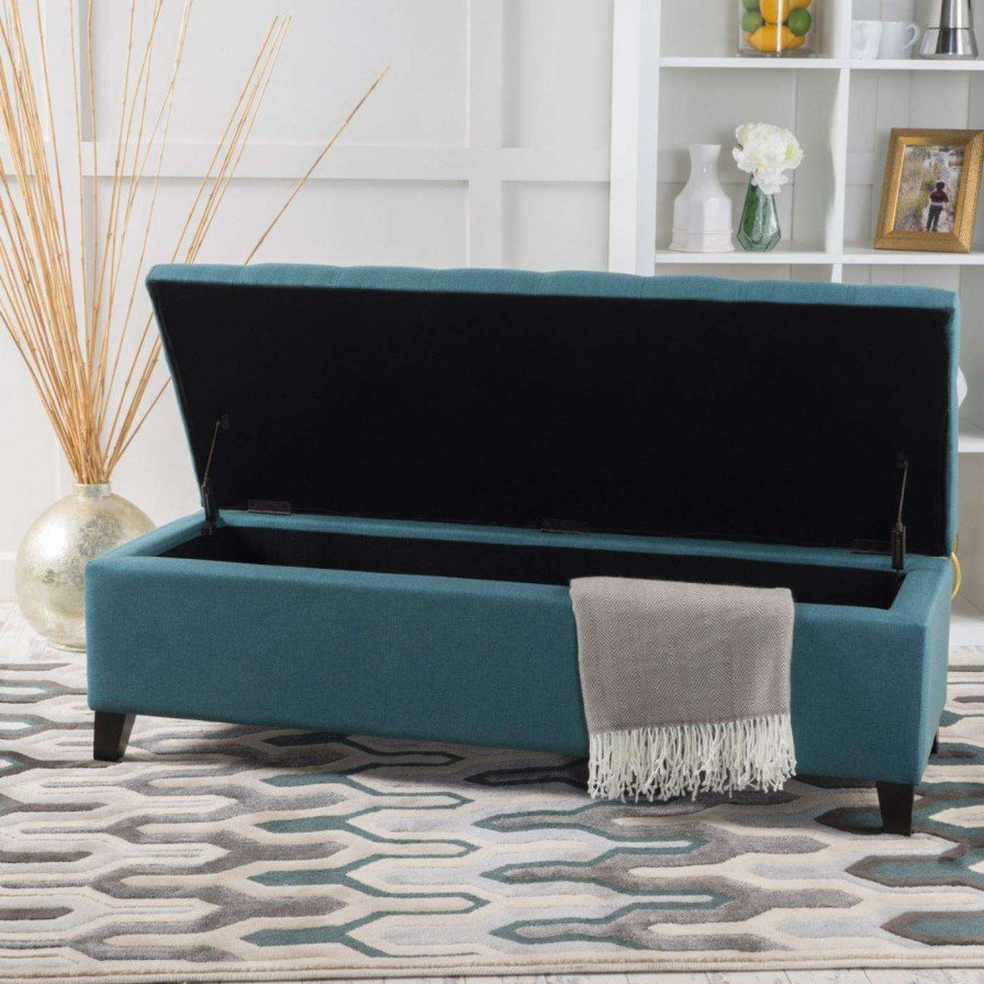 Indoor Benches * | Wholesale Best Selling Home Ottoman Benches Morrisey Fabric Storage Indoor Bench