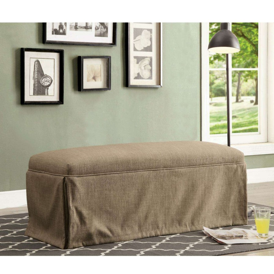 Indoor Benches * | Flash Sale Bedroom Benches Furniture Of America Laverne Contemporary Bench