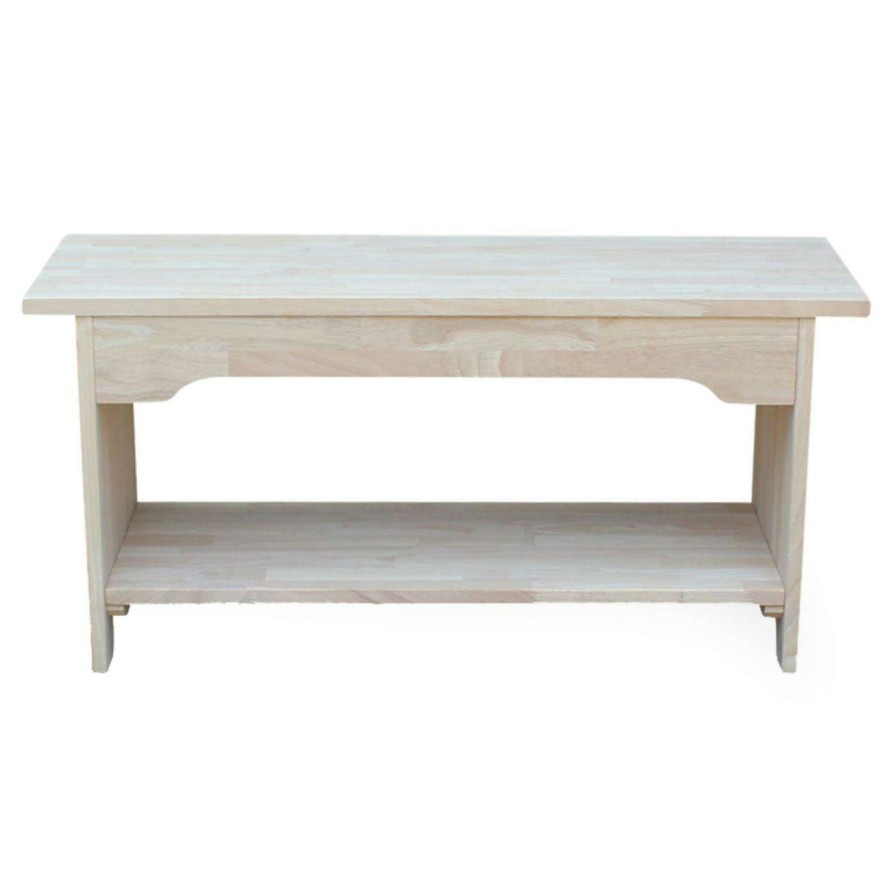 Indoor Benches * | Brand New Entryway Benches International Concepts Brookstone Trestle Bench