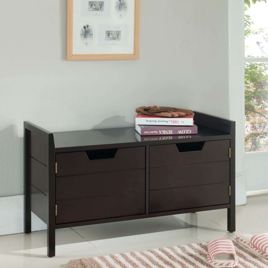 Indoor Benches * | Top 10 K & B Furniture Entryway Benches K & B Furniture Selma Entryway Storage Bench