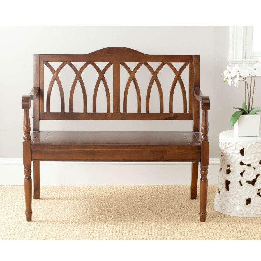 Indoor Benches * | Budget Entryway Benches Safavieh Benjamin Indoor Entryway/Bedroom Bench