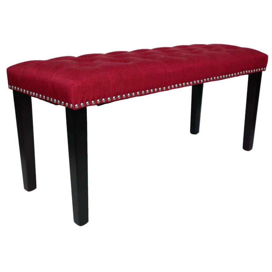 Indoor Benches * | Discount Bedroom Benches Abble Tufted Upholste Indoor Bench